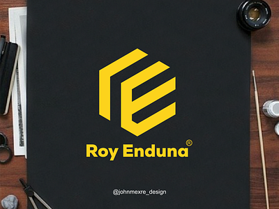 RE, Roy Enduna branding business company creative design graphicdesign logo logos monogram monogram logo