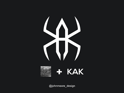 spider + KAK branding business company design graphicdesign logo logos monogram monogram logo monoline