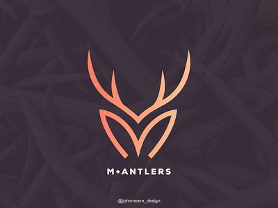 M ANTLERS branding business company design graphicdesign illustration logo logos monogram monogram logo