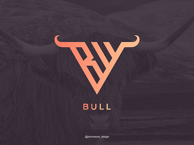 BULL artwork branding business company graphicdesign logo logos monogram monogram logo monoline