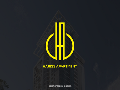 HA, Hariss Apartment branding company creative design graphicdesign logo logos monogram monogram logo monoline