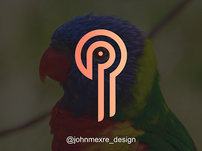 P + PARROT artwork branding business company design graphicdesign logo logos monogram monogram logo