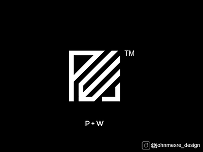 PW artwork branding business company design graphicdesign logo logos monogram monogram logo