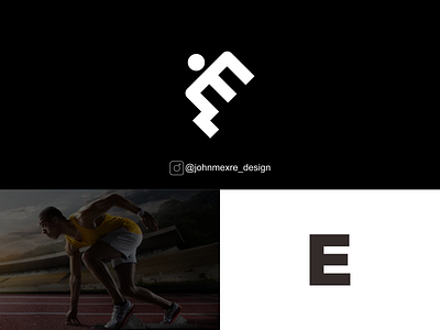 E + RUN branding business company design graphicdesign illustration logo logos monogram