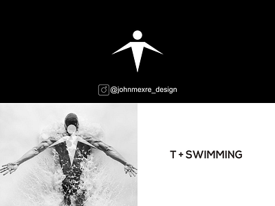 T + SWIMMING branding business company design graphicdesign illustration logo logos monogram