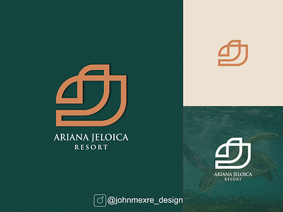 ARIANA JELOICA RESORT branding business company design graphicdesign illustration logo logos monogram