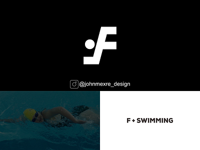 F + SWIMMING branding business company design graphicdesign illustration logo logos monogram