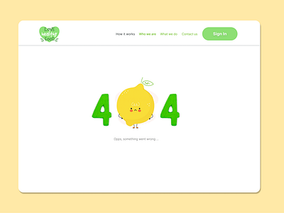 404 Page Lemon