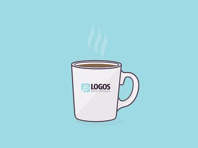 Coffee Anyone? bible blue coffee flat icon logos mug software vector