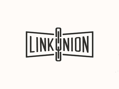 Link Union Logo WIP chain icon link logo simple type typography union