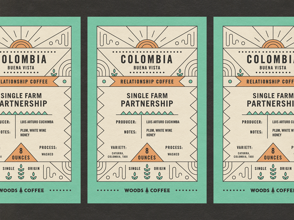 Single Origin Coffee Label by Van Berkemeyer on Dribbble