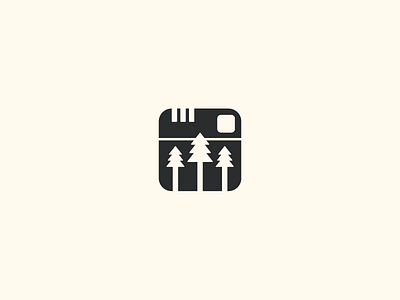 InstaForrest -Hipstagram forrest hipster icon illustration instagram logo mark parody simple