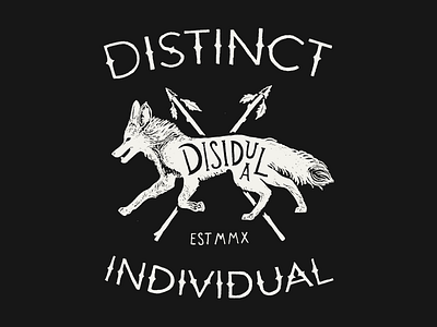 Disidual Fox - Shirt design disidual distinct fox hand drawn hand type illustration individual shirt spear tshirt typography