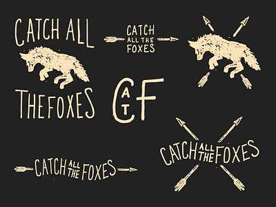 Catch All the Foxes - Branding etc arrows branding fox hand lettering hand type illustration logo typography