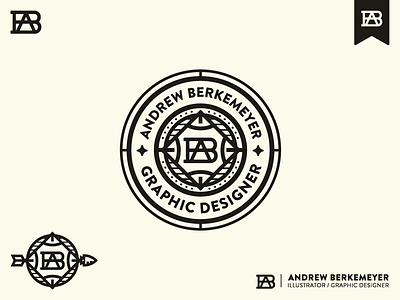 Personal Rebrand badge brand icon illustration logo mark monogram redesign typography