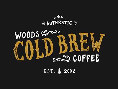 Cold Brew - Hand Lettering coffee cold brew coldbrew hand lettering hand type illustration typography woods