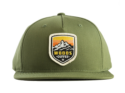 Woods Coffee - Snapback badge ball cap hat logo mark patch product snapback