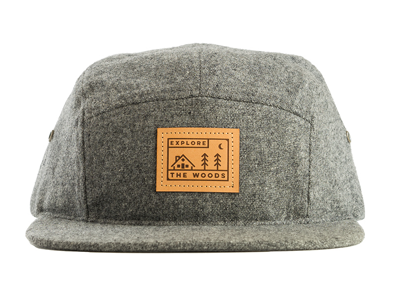 Explore The Woods - Wool Five Panel Hat by Van Berkemeyer on Dribbble