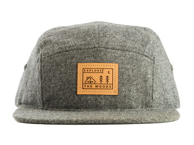 wool 5 panel hat