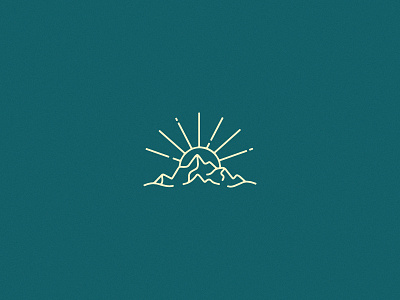 Mountain Icon icon line art logo morning mountain sunrise
