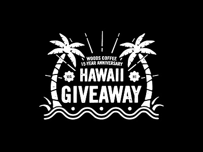 Hawaii Badge badge branding custom type fall hawaii palm trees promo typography win