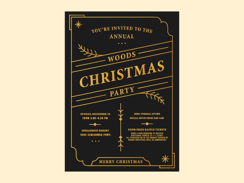 christmas invite by andrew berkemeyer on dribbble formal christmas invitations