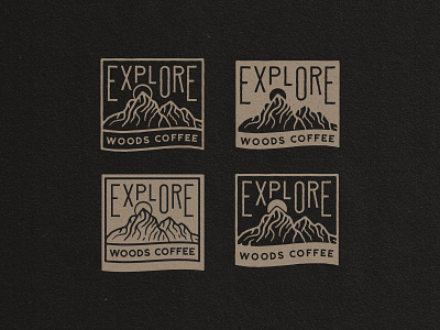 EXPLORE - Badges badge custome type logo design mountain sticker sunrise typography