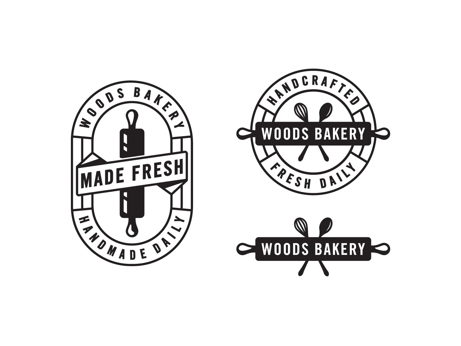 Woods Bakery Branding By Andrew Berkemeyer Design Inspiration