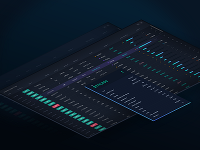 FlowAlgo: Isometric Product Shot ai dark ui data finance floating ui flowalgo isometric isometric mockup