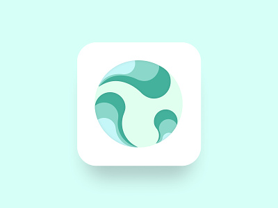 Daily UI Challenge - Day 5: App icon app icon daily ui daily ui challenge letterform meditation app