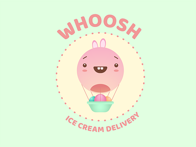 Daily Logo Challenge: Day 2 - Hot Air Balloon bunny dailylogo dailylogochallenge delivery food fun icecream logo mascot logo whoosh