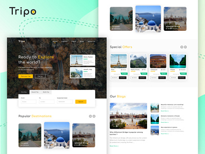 Travel Agency website design abstraction adobe photoshop adobe xd adobexd dailyui design designer interface design minimal minimalist sketch travel agency travel website design trending ui userinterface uxdesign webdesign website concept website design