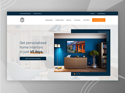 Interior design agency website ui architecture design best ui design creative design creative design agency hero section design inspiration interface ui design interior design agency landing page design minimalistic designs ux design webdesign website concept website design