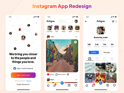 instagram app design