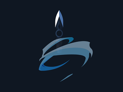 Jett Logo blue design illustration logo valorant vector