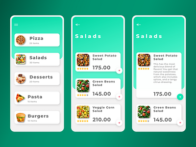 Food Delivery App - Menu Concept delivery app food delivery app food menu food menu design food ordering app