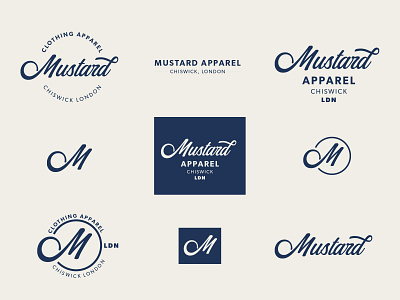 Mustard Apparel Visual Identity brand brand design brand identity branding branding and identity branding design illustration inspiration lettering logo logo design logo inspiration logo marks logodesign logos logotype type typography typography logo visual identity