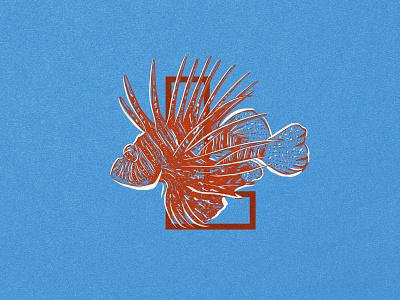 L for Lionfish 36days 36daysoftype animal animal art animal illustration brushpen fish illustration illustration art illustrations illustrator l lionfish ocean procreate procreate art sea texture wildlife wildlife illustration