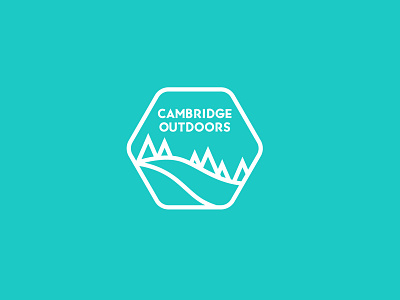 Cambridge Outdoors bicycle bike biking brand brand identity branding branding design illustration illustration art landscape illustration line art logo logo design logodesign logos logotype marks outdoor badge outdoor logo