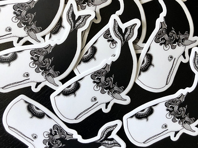 Whale Inked Stickers