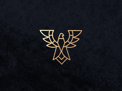 Phoenix Logo Design bird brand brand identity branding branding design design gold gold foil gold foiling gold logo illustration logo logodesign myth mythical mythical beast phoenix phoenix design phoenix logo ui