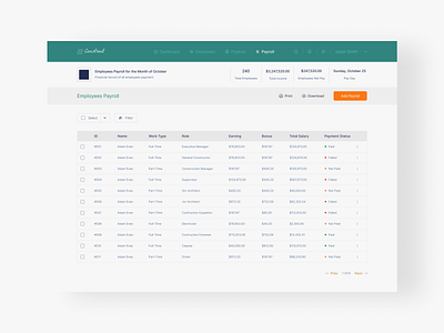 Payroll Dashboard