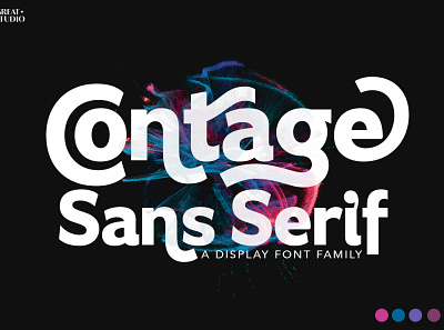 Contage Sans Serif Family branding design display font elegant font family fonts graphicdesign logo sans serif sans serif family serif