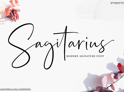 Sagitarius Signature font branding combinations design elegant fonts graphicdesign logo modern signature signature signature font