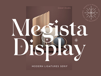 Megista Display Serif branding design fonts graphic design graphicdesign ligature serif logo modern modern fonts serif type unique serif