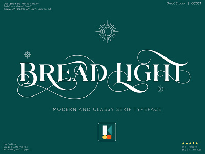 Bread Light Serif branding classy fonts design elegant elegant serif fonts graphicdesign logo logo font modern serif serif serif font