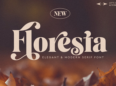 Floresta Display Font branding design display elegant fonts graphicdesign logo modern serif typeface