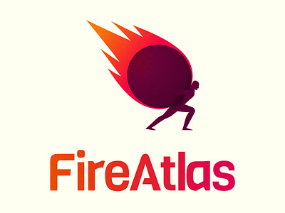 FireAtlas logo atlas fire logodesign