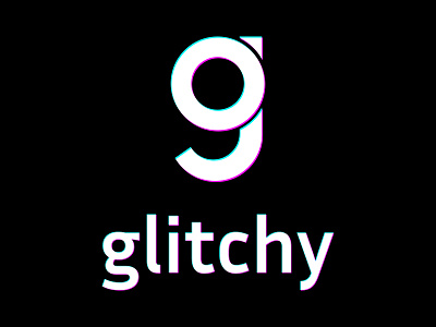 Glitchy logo git glitch logo logodesign