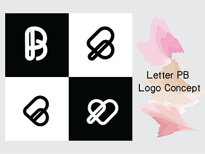 Letter PB logo concept for e-commerce